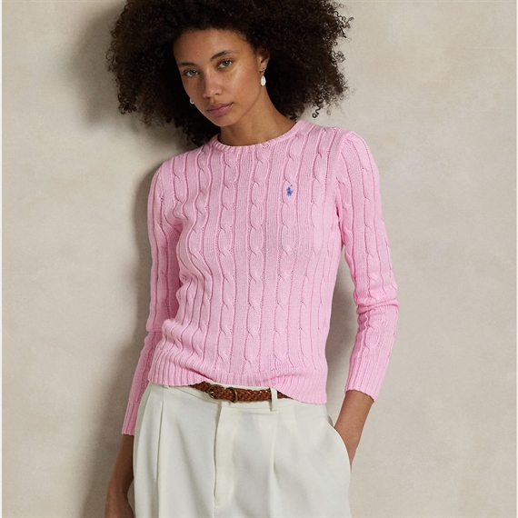 Polo Ralph Lauren Cable Sweater, Carmel Pink